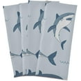 thumbnail image 2 of Kitchen Towels Cute Cartoon Sharks Pattern Cleaning Towel Absorbent Hand Towels Tea Towels for Home Restaurant Dish Clean 28" x 18", 1PC, 2 of 7
