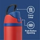 thumbnail image 3 of Owala Marvel Potter FreeSip Insulated Stainless Steel Water Bottle with Straw for Sports and Travel, BPA-Free Sports Water Bottle, 24 oz, Spiderman, 3 of 4