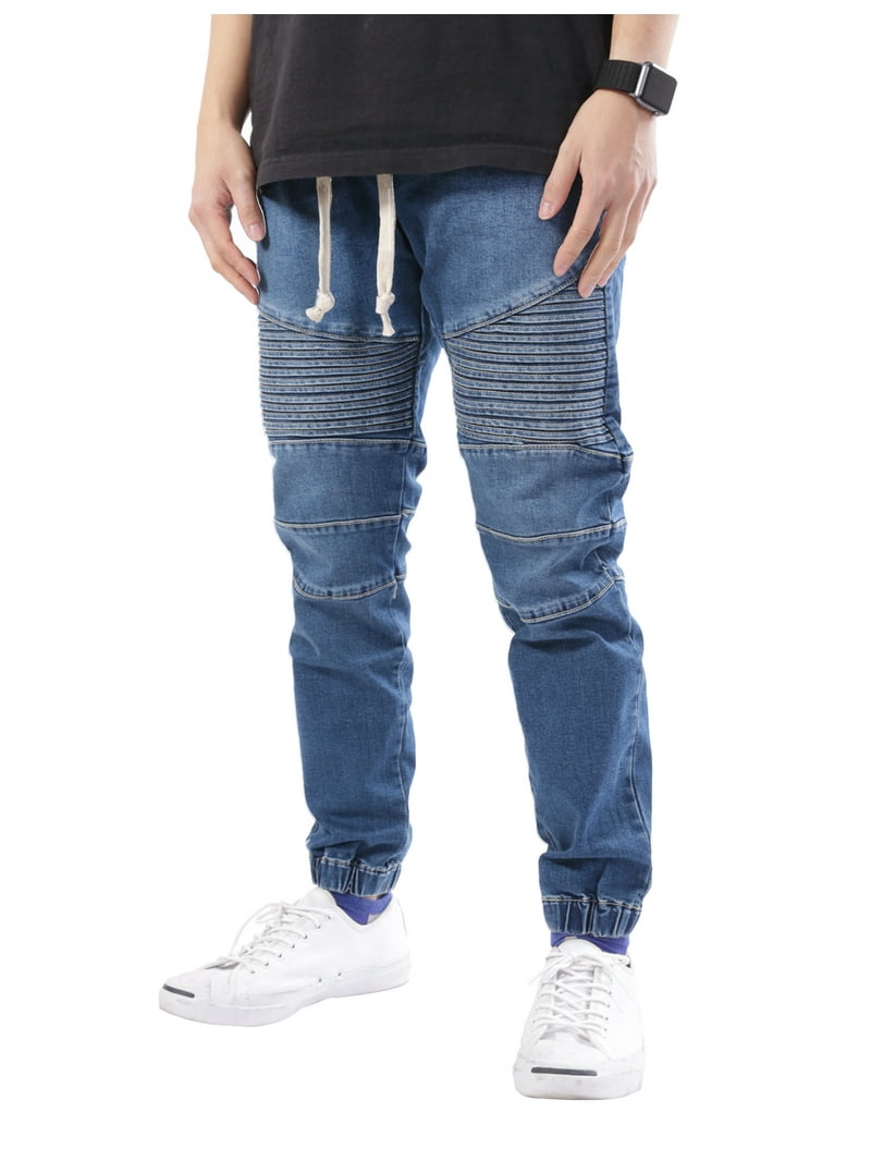 Allsense Men's Acid Wash Denim Jogger Pants - Walmart.com