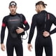 thumbnail image 4 of WDOplteas Trajes Buceo Una Hombres Mujeres Trajes Surf Neopreno 3 Mm (Hombres Negros M), 4 of 7