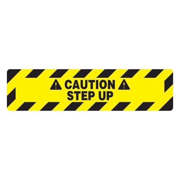 Manufacturer Varies Floor Sign, Black/Yellow, 24 In. x 6 In. 3YRU8