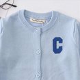thumbnail image 6 of TOWED22 Baby Girl Cardigan Sweater Long Sleeve Button Up Knit Sweatshirt Jacket Toddler Baby Girl Fall Outfits(Light Blue,18-24 M), 6 of 7