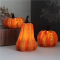 thumbnail image 4 of Linterna De Calabaza De Halloween, Luz Nocturna De Calabaza Alimentada Por Batería, Decoración Luminosa De Calabaza Ampliamente Utilizada Para La Fiesta De Halloween Del Hogar Monstrate HA027277-01, 4 of 7