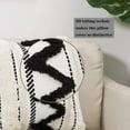 thumbnail image 6 of Boho Throw Pillow Cover Small Decorative Accent Pillow Case for Sofa Couch, Woven Tufted Pattern, 18x18 inch, 6 of 8