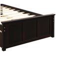 thumbnail image 5 of Tcbosik Platform Bed With Twin Size Trundle, Twin Size Frame, Espresso, 5 of 9