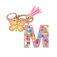 thumbnail image 2 of Porte-clés 26 Lettres Papillon Femmes Compact Longue Durée Porte-Clés Sac Décoration, 2 of 8