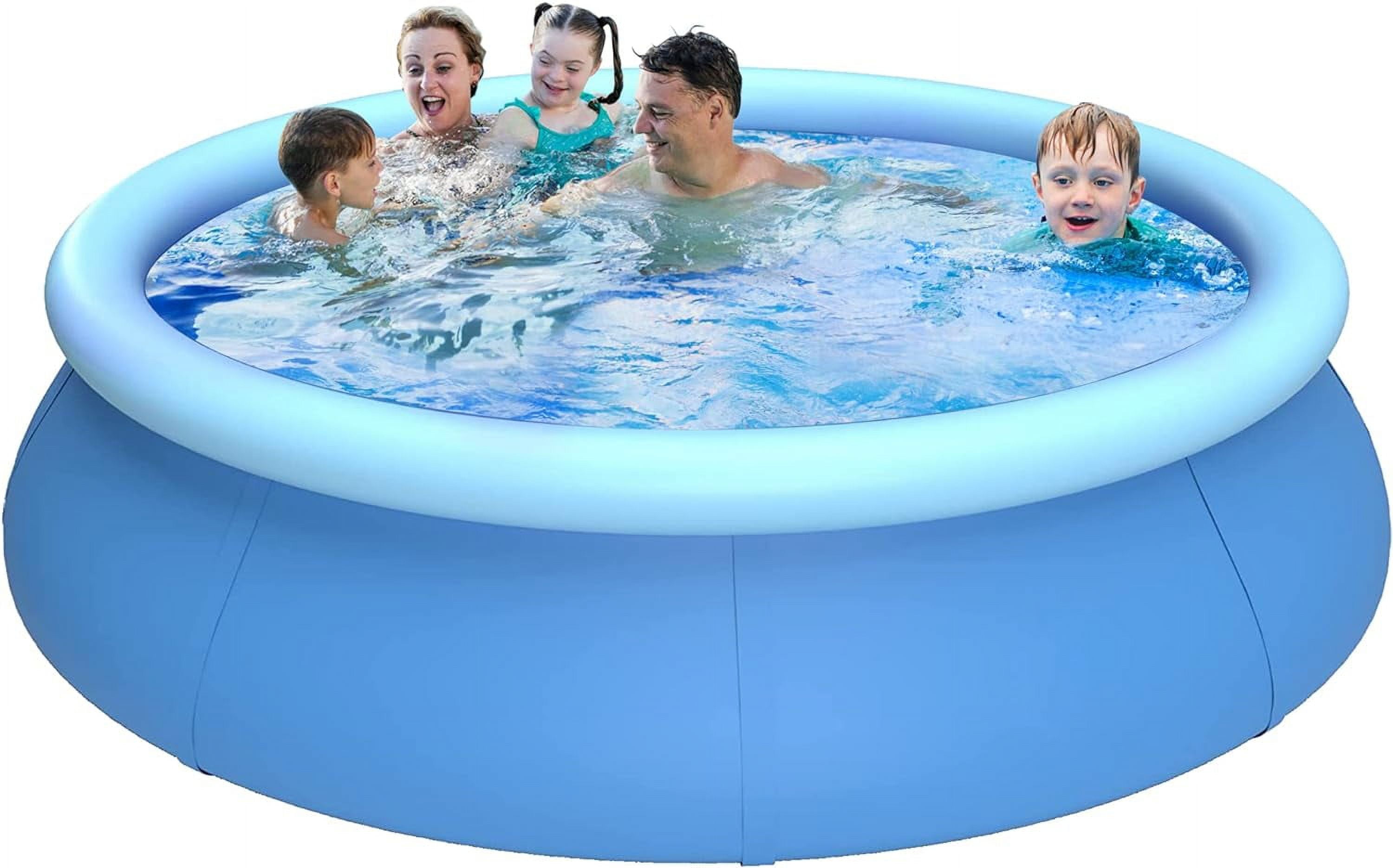 Inflatable Swimming Pool, Swimming Pool for Adults, Inflatable Top Ring Pool, Blow Up Pool for Kids, Family Pools for Backyard, Above Ground Pool