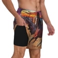 thumbnail image 2 of KLL a herd of horses for Mens Swim Trunks Quick Dry Swim Shorts with Built-in Compression Liner Funny Swimwear Bathing Suits-Large, 2 of 6