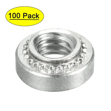 

Self -Clinching Nuts #8-32x0.13-Inch Stainless Steel Rivet Nut Round Head Steel Metal Sheet Mounting Fastener 100pcs