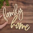thumbnail image 5 of 12pc Unfinished Wooden "Family" and "Home" Word Cutout Set - for DIY - Factory Direct Craft, 5 of 6