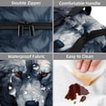 thumbnail image 4 of Wolf Large Capacity Double Layered Insulated Lunch Bag, 2 Compartment Refrigerated Meal Bag for Hand Carry, 7.1x11.4x16.1 Inches, 4 of 6