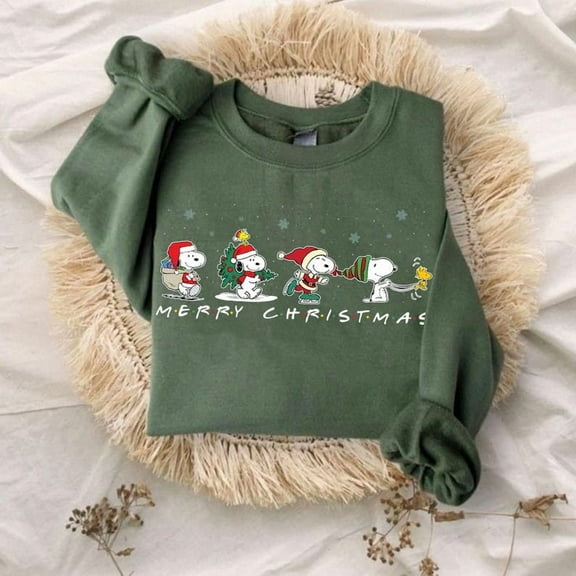 Cute Dog Christmas Sweatshirt, Snoopy Holiday T-Shirt, Retro Dog Santa Hoodie, Vintage Christmas Shirt