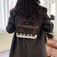 thumbnail image 3 of Vintage Piano Keyboard Pattern Crossbody Bag for Women,PU Leather Top‑Handle Shoulder Bag, Fashion Handbag for Commute, Shopping and Daily Use, 3 of 9