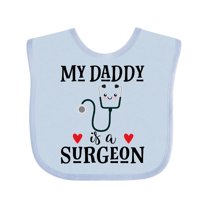 Inktastic Surgeon Daddy Doctor Baby Clothes Boys or Girls Baby Bib
