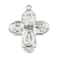 thumbnail image 3 of Catholic 4-Way Medal Cross Cruciform Pendant with Miraculous Medal, St. Joseph, St. Christopher and Sacred Heart, Made in USA, 3 of 10