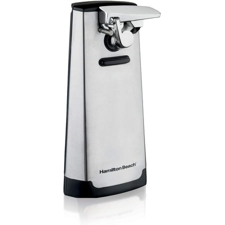 

HAUGO Electric Automatic Can Opener with Easy-Clean Detachable Cutting Lever Cord Storage Knife Sharpener Brushed Stainless Steel