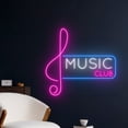 thumbnail image 2 of Handmadetneonsign Music Club Neon Sign, Music Show Neon Led Art Decor, Music Studio Bar Club Wall Decor, 2 of 5