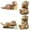 Brown, variant on 4Pcs Resin Otter Miniature Otter Figurines for Cake Decoration Home Terrarium Decoration DIY Crafts