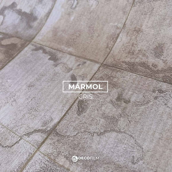 "MÁRMOL GRIS" Deco Film/Papel Tapiz/0.53m X 9.5m/Decoracion de hogar/Material de instalación panel decorativo MÁRMOL GRIS