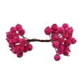 thumbnail image 4 of DOLITY Artificial Frosted Holly Berries DIY Christmas Tree Decorations Fake Berries Rose Red, 4 of 9