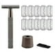 thumbnail image 1 of Rose Gold Razor Classic Double Edge Safety Razor For Mens Shavingwomens Hair Removal Free 10 Shaving Blades, 1 of 4