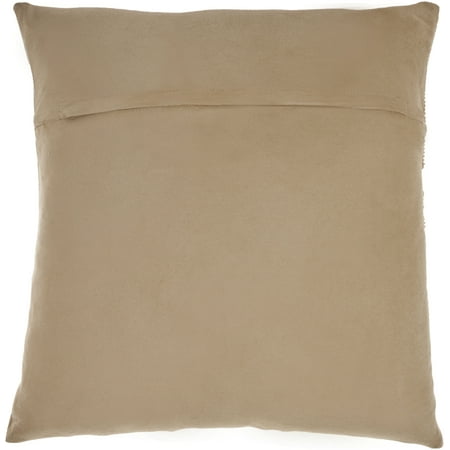 Nourison Natural Leather Hide Modern Woman Multicolor 20 x 20 Throw Pillow