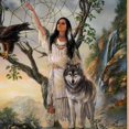 thumbnail image 3 of Russ Docken Illuminating Framed Canvas Print: Native Dreams Spirits of Wisdom Wall Decor by The Bradford Exchange, 3 of 4
