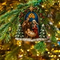 thumbnail image 5 of Honmine Nativity Scene Christmas Decor, 2025 Religious Holiday Figure Set, Hand-Painted Manger Display for Holiday Tabletop, Mantel, Shelf, 5 of 6