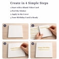 thumbnail image 6 of 4.3 Inch Video Greeting Card Plays Up to 30 Minutes, LCD Video Card with USB Transfer, Leather Textured Specialty Paper Cover with Built in Speaker for Wedding Birthday Anniversary, 6 of 9