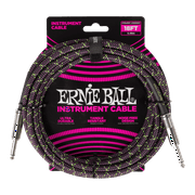 Ernie Ball 18ft Braided Instrument Cable Purple Python PO6431