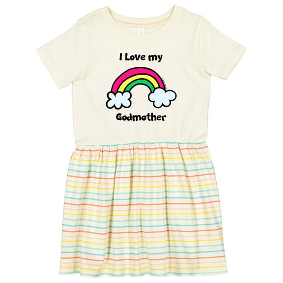 Inktastic I Love My Godmother Girls Toddler Dress