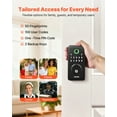 thumbnail image 2 of VEVOR Fingerprint Door Lock, Electronic Biometric Deadbolt with Pioneering Easy-Grip Design, Auto Locking, One-Time Code, 2 of 9
