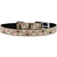 thumbnail image 2 of Mirage Pet 126-017 38TN14 0.38 in. Argyle Hearts Nylon Dog Collar with Classic Buckle, Tan - Size 14, 2 of 2