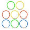thumbnail image 1 of 8pcs Diving Ring Underwater Swimming Grab Toy Ring Diving Training Accessory for Kid Child Boy Girl (Random Color), 1 of 8