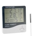 thumbnail image 1 of And Indoor and Outdoor Large Screen Digital Display Temperature and Humidity Meter Time Calendar Alarm Temperature Meter and Hygrometer, 1 of 7