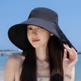 thumbnail image 2 of Sun Hats for Women Uv Protection Spring and Summer Outdoor Double-Layer Large Eave Sun Hat, 2 of 6