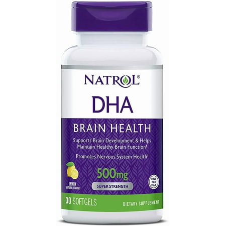 Natrol DHA 500mg Super Strength Softgels, 30 Ct