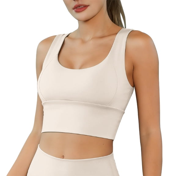 Womens Tops High Impact U Back Sports Bras for Women Wirefree In Padding Breathable for Running Yoga Gym