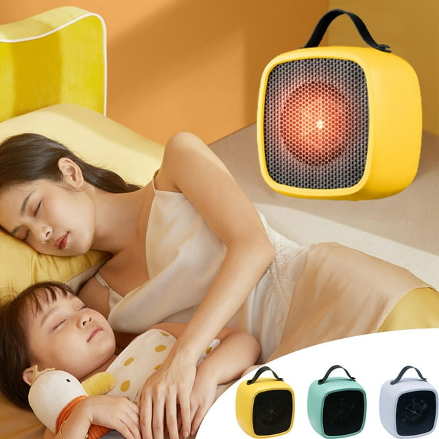 Xihbxyly Calefactor Portátil, Diseño Cerámico Silencioso, Protección Contra Sobrecalentamiento y Vuelcos, Tamaño Compacto para Uso En Casa o En La Oficina, Elegante Diseño Retro, Calentamiento Rápido