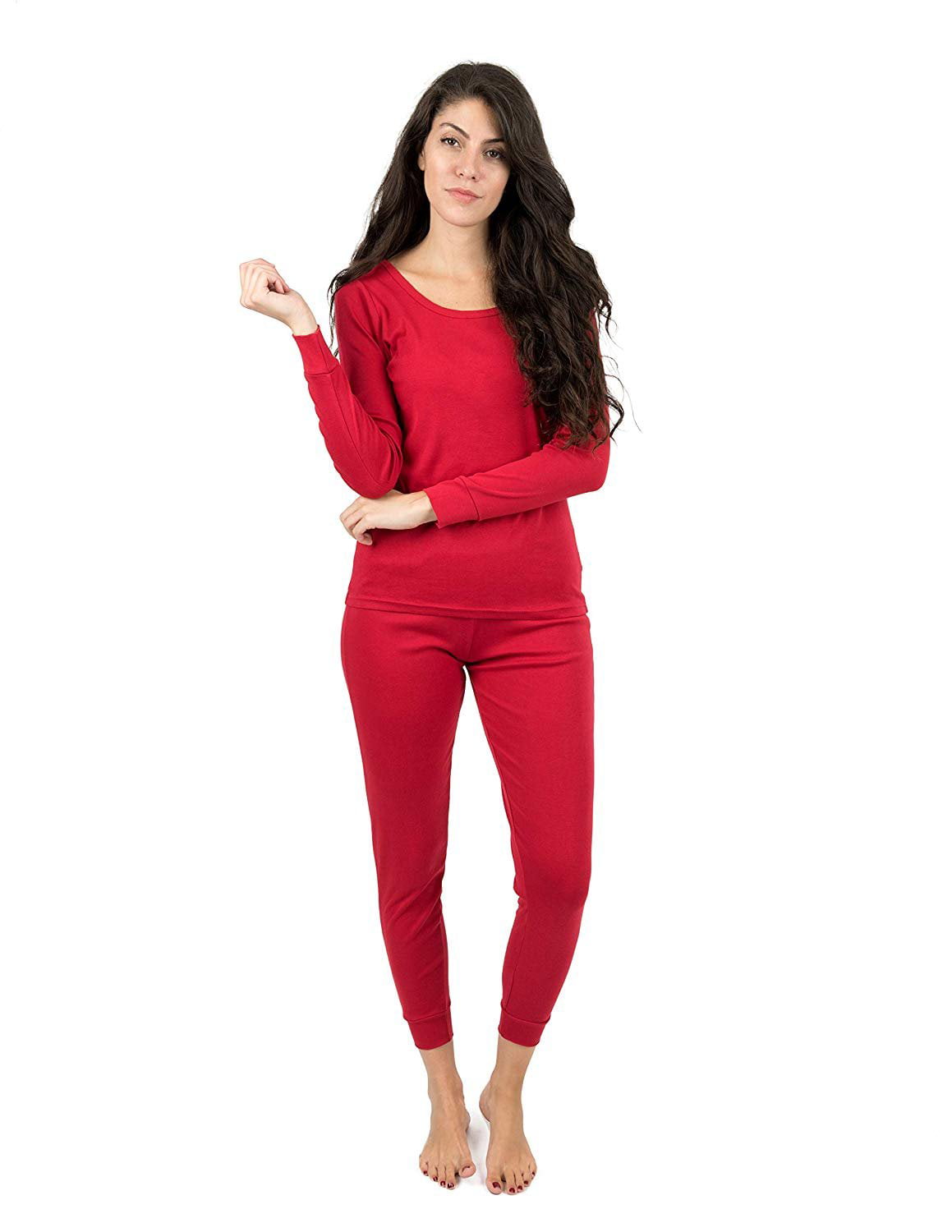 Leveret - Leveret Womens Pajamas Solid 2 Piece Pajama Set 100% Cotton ...