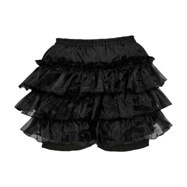 Braguitas cómodas de varias capas Y2K para mujer, lindas y dulces enaguas para niñas 1 talla