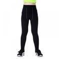 thumbnail image 2 of Kids Boys Girls Compression Leggings Tights Athletic Pants for Cycling Bicyle,Black, 2 of 6