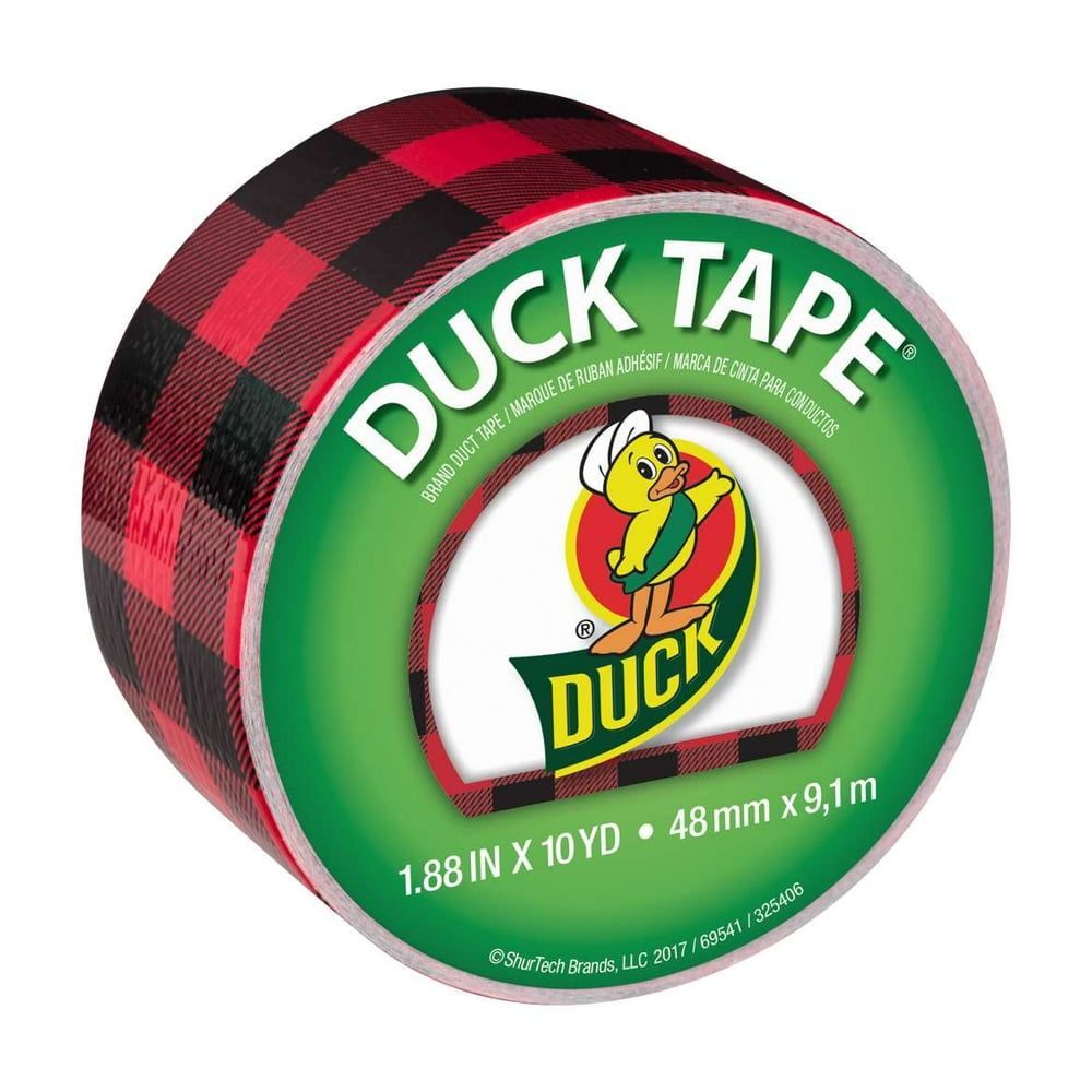 Duck Brand 1.88 in x 10 yd Red Buffalo Duct Tape - Walmart.com ...