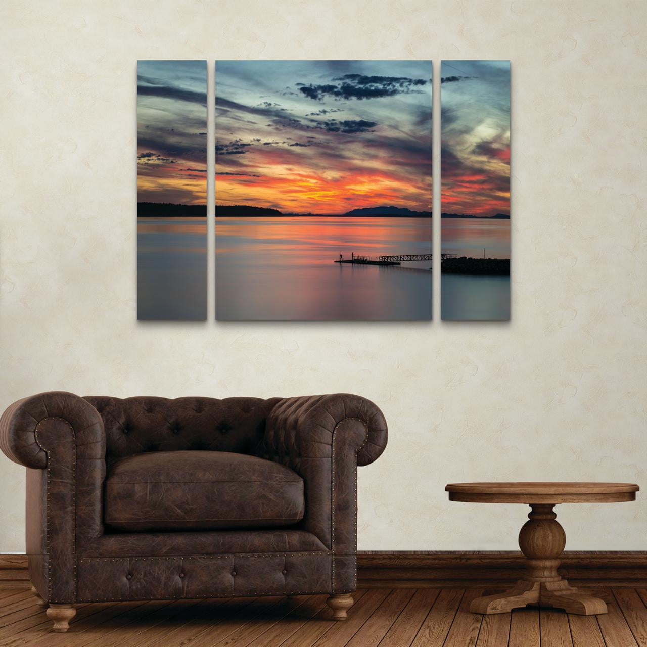 Trademark Fine Art 'Sunset Pier' Canvas Art by Pierre Leclerc