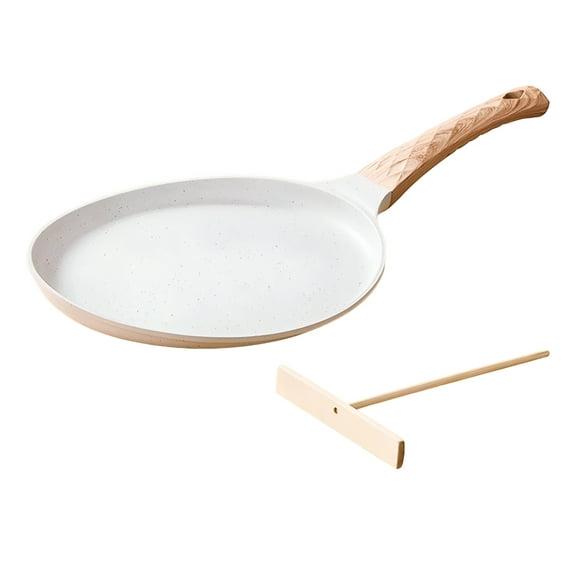 ACDANC Nonstick Crepe Pan Tortilla Maker Pan Portable Tawa Griddle Round Dosa Pan with Spreader for Kitchen Tool Cooktop 7inch