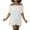 White, variant on Plus Size Romper Women Off Shoulder Puff Short Sleeves Ruffle Jumpsuit with Belt 2024 Dressy Casual Short Jumpsuits Summer Mini Dress Overalls