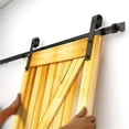 thumbnail image 2 of 4-10FT Track Sliding Barn Door Hardware Kit Heavy Duty For Single Wood Door (J Shape) ,Easy Install, 2 of 6