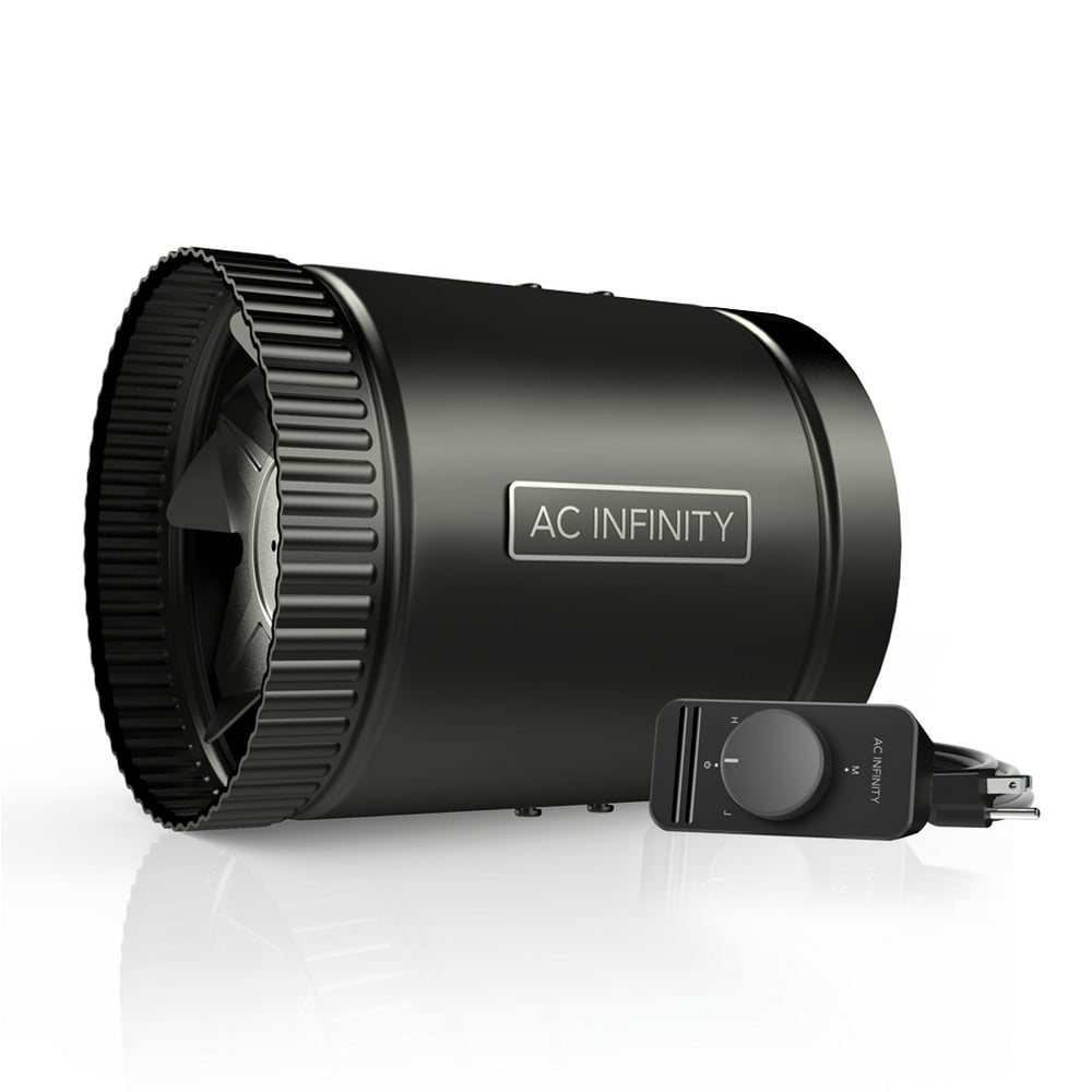 AC Infinity RAXIAL S6, Inline Booster Duct Fan 6” with Speed Controller Low Noise Inline HVAC