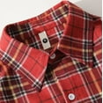 thumbnail image 6 of Tawop Button Up Shirt Men Vintage Plaid Casual Long Sleeve Shirts Big Mens Loose Shirts ,Size L, 6 of 6