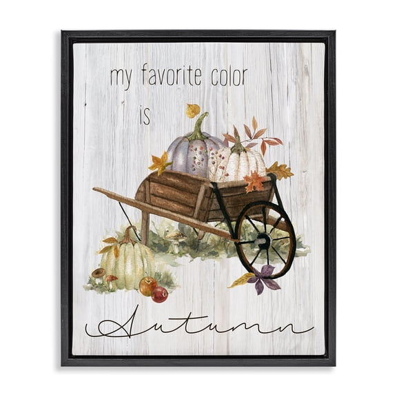 Stupell Industries Farmhouse Black Floating Frame Canvas Art, 17 x 21, by Livi Finn